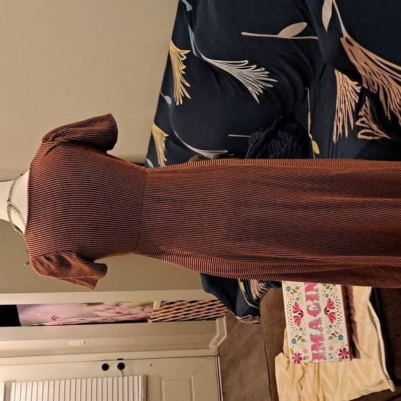 VELVET TORCH MIDI DRESS - Picture 5 of 9